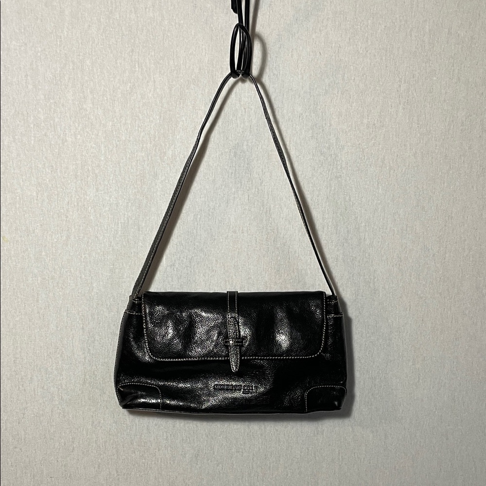 Kenneth Cole, Black Leather Shoulder Bag